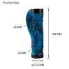 2 Pcs Bike Handlebar Grips Widen Holding Ergonomic Bicycle Grips Soft Rubber Double Locking Handle Grips CAMO for Bicycle Mountain BMX (Blue) view 2