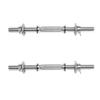 1 Pair 1 Inch Standard Diameter Adjustable Threaded Dumbbell Handles with Double Safety nut (Knurled Grip, 18) view 1