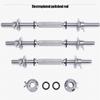 1 Pair 1 Inch Standard Diameter Adjustable Threaded Dumbbell Handles with Double Safety nut (Knurled Grip, 18) view 4