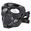 Tactical Protection Adjustable Skull Full Face Mask, Suitable for Paintball Shooting, CS War Games, Halloween Parties, RolePplaying, Movie Props, Etc., BK view 2