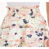 Maison Jules Womens Floral Smocked Tiered Skirt Pink XL view 3