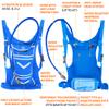 Performance Running Hydration Vest Backpack  3-Pocket Design with 50 oz Water Bladder, Removable Touchscreen Phone Pouch, 360 Reflective, Water-Resistant & Insulated for Hiking, Cycling & Training view 4