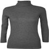 Loxdonz Girls Long Sleeve Turtleneck Tee Shirt Kids Casual High Neck Tops T-Shirts | Youth Size 3-14 (as1, Age, 7_Years, 8_Years, Charcoal, 7-8 Years) view 1
