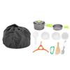 Picnic Cookware Set, Portable Outdoor Cookware Set, Survival Kit for Camping, Hiking Backpacking Emergency Preparedness(AT6384-B) view 1
