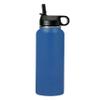 LaserGram Personalized Water Bottle, Flag of Puerto Rico, Stainless Steel Double Wall Vacuum Insulated with Flip Top Straw, Custom Engraved Gift (32oz / 950ml Dark Blue) view 2