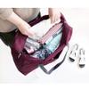 Magik 1-2 Pack Foldable Travel Luggage Carry-on Shoulder Duffle Bag Lightweight Hospital Bag Mommy Bag Sport Tote (Burgundy, 1 Pack) view 3