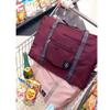 Magik 1-2 Pack Foldable Travel Luggage Carry-on Shoulder Duffle Bag Lightweight Hospital Bag Mommy Bag Sport Tote (Burgundy, 1 Pack) view 4