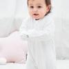 Eleven's Kingdom Baby Pajamas 3-6 Months White Cotton Baby Boy Sleeper Sleepers PJs with Mitten Cuffs,2 Way Zipper Baby Boy Clothes Onesie Footies Infant Sleep and Play White 3-6 Months view 4