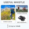 Autuveen Whistle Emergency,Titanium Whistle Necklace Keychain Loud up to 120db,Emergency Survival Whistles for Kids Women Men,Safety Whistles for Camping Hiking view 4