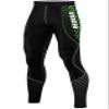 Men's Cycling Pants 3D Padded Road Bicycle Tights MTB Leggings Outdoor Thermal Biking Tights (Black Green, Small) view 2