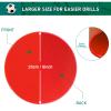 TuXHui Poly Spot Markers Flat Cones Rubber Floor Dots 9 Inch 12/18/24/30/36 Pcs Non Slip Agility Dots Rubber Circles for Gym Soccer Basketball Sports Training Dance Classroom view 2