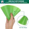 TuXHui Poly Spot Markers Flat Cones Rubber Floor Dots 9 Inch 12/18/24/30/36 Pcs Non Slip Agility Dots Rubber Circles for Gym Soccer Basketball Sports Training Dance Classroom view 4