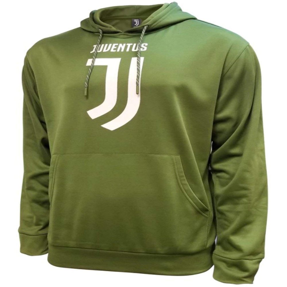 Icon Sports Mens Pullover Hoodie  Officially Licensed Juventus Soccer Athletic Casual Sweatshirt Football (JV30PH, Olive, X-Large)