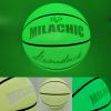 MILACHIC Basketball Glow in The Dark, Luminous Glowing Leather Basketballs 29.5" with Pump, Green Light up Basketball for Men Indoor-Outdoor Night Game & Training - Official Size 7 view 4