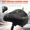 Arinda Gel Bike Seat Cover Exercise Bike Seat Cushion Cover Pad Extra Soft Gel Bicycle Seat Bike Saddle Cushion view 2