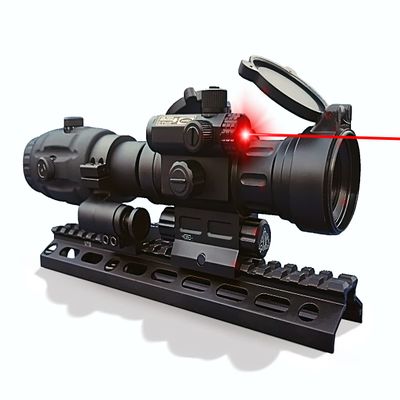 Aimpro ALFA Red Dot Sight with Flip to Side Magnifier Combo