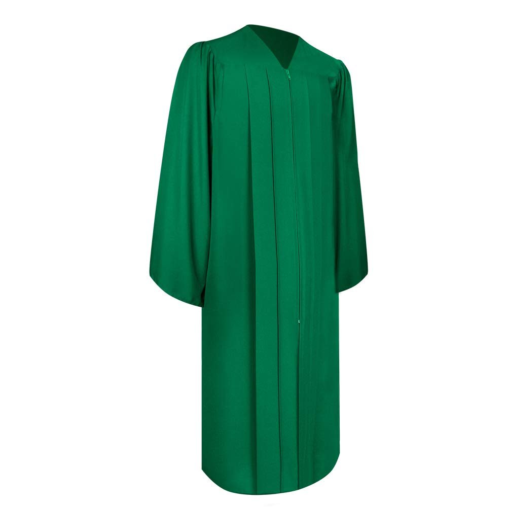 Endea Church Matte Choir Robe (45 (5'0'' - 5'2''), Green)