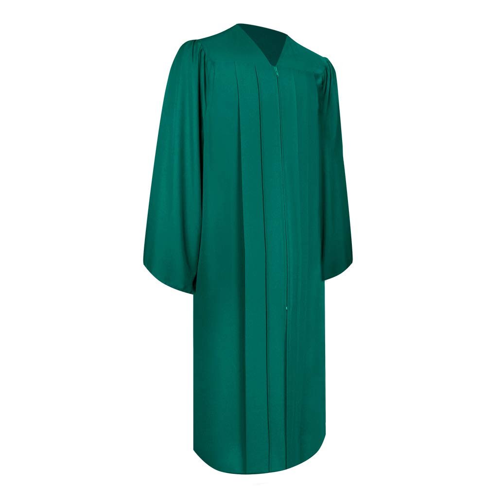 Endea Church Matte Choir Robe (63 (6'6'' - 6'8''), Emerald Green)