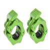 GW Tech Barbell Clamps 1 inch, Exercise Collars 1"(25mm) Quick Release Pair of Locking Collar Clips for Workout Weightlifting Fitness Training (Green) view 1