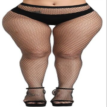 CozyWow Soft & Stretchy High Waist Fishnet Tights Partterned Fishnets Garter Stockings for Women (A-Black-Small Hole)