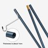 TOBWOLF Portable Camping Folding Lamp Pole with Peg, Lightweight Collapsible Aluminum Lantern Stand, Outdoor Lamp Post Hanging Light Holder Stick for Picnic, Hiking, Fishing, Backpacking, BBQ - Blue view 2