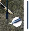 TOBWOLF Portable Camping Folding Lamp Pole with Peg, Lightweight Collapsible Aluminum Lantern Stand, Outdoor Lamp Post Hanging Light Holder Stick for Picnic, Hiking, Fishing, Backpacking, BBQ - Blue view 4