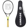 LUNNADE Adults Tennis Racket 27 Inch, Shockproof Carbon Fiber Tennis Racquet Light-Weight, Pre-Strung and Regrip, Suitable for Beginners to Intermediate Players view 1