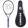 LUNNADE Adults Tennis Racket 27 Inch, Shockproof Carbon Fiber Tennis Racquet Light-Weight, Pre-Strung and Regrip, Suitable for Beginners to Intermediate Players view 1