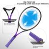 LUNNADE Adults Tennis Racket 27 Inch, Shockproof Carbon Fiber Tennis Racquet Light-Weight, Pre-Strung and Regrip, Suitable for Beginners to Intermediate Players view 2
