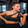 Sykooria Women Sports Bras Off Shoulder Bra Sexy Workout Crop Tops Running Yoga Bras 2 Pack view 3