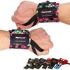 Rip Toned Wrist Wraps for Weightlifting  USPA & USAPL Approved 18" Wrist Straps for Powerlifting  Adjustable, Durable Gym Wraps with Thumb Loop  Maximum Support for Men & Women  Small Floral Stiff view 1