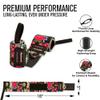Rip Toned Wrist Wraps for Weightlifting  USPA & USAPL Approved 18" Wrist Straps for Powerlifting  Adjustable, Durable Gym Wraps with Thumb Loop  Maximum Support for Men & Women  Small Floral Stiff view 4