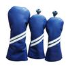 3pcs Navy Blue Golf Wood Club Headcovers 135 for Driver Fairway Wood Golf Head Covers Set view 2