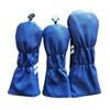 3pcs Navy Blue Golf Wood Club Headcovers 135 for Driver Fairway Wood Golf Head Covers Set view 4