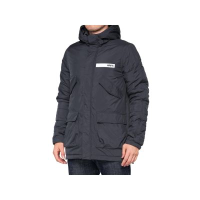 100% Tyro Hooded Zip Jacket - 2022 - Men's Charcoal, L
