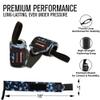 Rip Toned Wrist Wraps for Weightlifting  USPA & USAPL Approved 18" Wrist Straps for Powerlifting  Adjustable, Durable Gym Wraps with Thumb Loop  Maximum Support for Men & Women  Blue Camo Stiff view 4