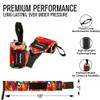 Rip Toned Wrist Wraps for Weightlifting  USPA & USAPL Approved 18" Wrist Straps for Powerlifting  Adjustable, Durable Gym Wraps with Thumb Loop  Maximum Support for Men & Women  Large Floral Stiff view 4