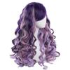 ANOGOL Hair Cap+Mix Purple Wig Lavender Violet Wigs with 2 Ponytails Long Violet Lavender Curly Ponytail Wig for Lolita Cosplay Halloween Women Costume Pigtails Party Wigs for Mardi Gras (Mix Purple) view 4