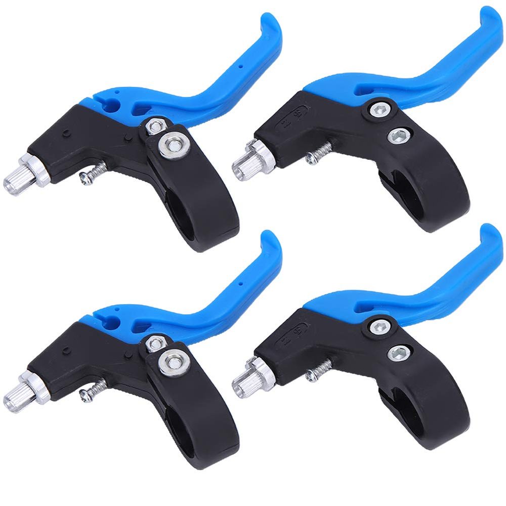 Alomejor Brake Lever Children Brake Lever Handlebar Ergonomic Adjutable Handle 22.2mm/0.9in Handlebar Diameter(Black Blue)