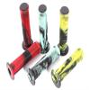 KHE Acme 2TONE BMX Grips 130mm with Flange Black Mint Green Turquoise slats MTB Scooter Pair view 4