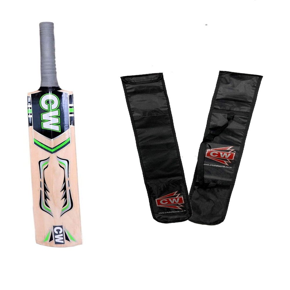 CW Weapon Kashmir Willow Cricket Bat Full Size SH Tennis Play Bat Light Weight for Adult's Senior Size