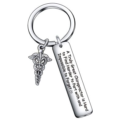 Chiropractor Appreciation Jewelry Chiropractor Retirement Gift Chiropractor Graduation Keychain Therapist Keychain Chiropractor Going Away Gift Great Chiropractor Keychain
