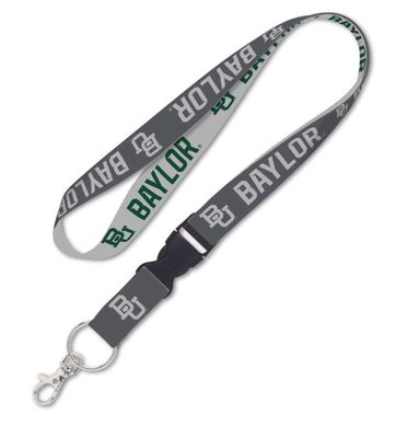 NCAA Baylor University Bears 20 Inch Charcoal Lanyard with Detachable Buckle