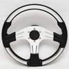 Uflex Boat Steering Wheel 64643G | Vivara 13 3/4 Inch Black Chrome view 1