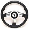 Uflex Boat Steering Wheel 64643G | Vivara 13 3/4 Inch Black Chrome view 2