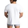 Fruit of the Loom Mens Eversoft Cotton Stay Tucked V-Neck T-Shirt Base Layer Top, Regular - White - 6 Pack, XX-Large US view 4