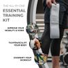 3DActive Fabric Resistance Bands for Legs & Butt. Wide Non-Slip Hip Band Set for Home & Gym Workouts. Exercise Guide & Carry Bag Included - Black, Dark Grey, Light Grey. view 3