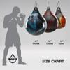 Aqua Training 120 lb. Punching Bag, 18" Water Filled Teardrop Shape for Boxers of All Skill Levels, Vinyl Construction, Ceiling Mount or Stand Compatible, UV Resistant, Power Punch Pink  2020136366 view 3