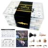 Ventures Fly Co. | 200 Premium Hand Tied Fly Fishing Flies Assortment | Three Fly Boxes Included | Dry, Wet, Nymphs, Streamers, Wooly Buggers, Terrestrials | Trout, Bass Lure Set, Kit view 1