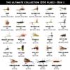 Ventures Fly Co. | 200 Premium Hand Tied Fly Fishing Flies Assortment | Three Fly Boxes Included | Dry, Wet, Nymphs, Streamers, Wooly Buggers, Terrestrials | Trout, Bass Lure Set, Kit view 2